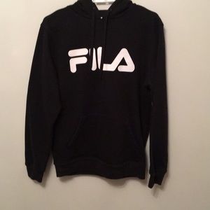 black fila hoodie